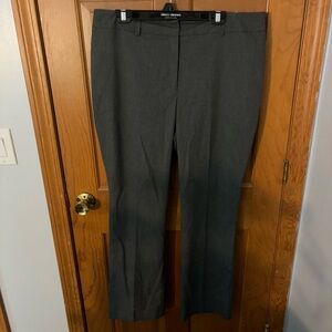Ann Taylor Curvy Straight Leg Gray formal pants size 16
